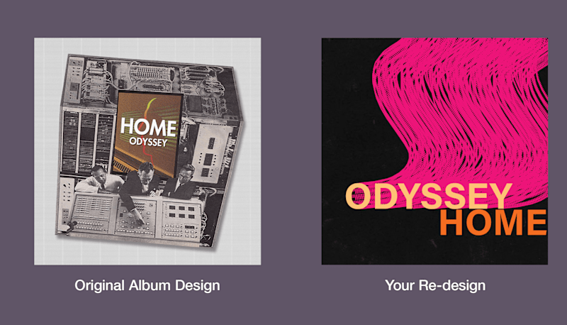 Cover image for Album Cover Re-design exercise 