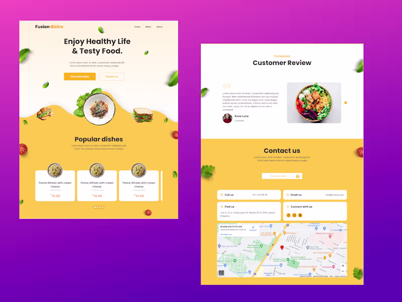 Cover image for Restaurant Website Template