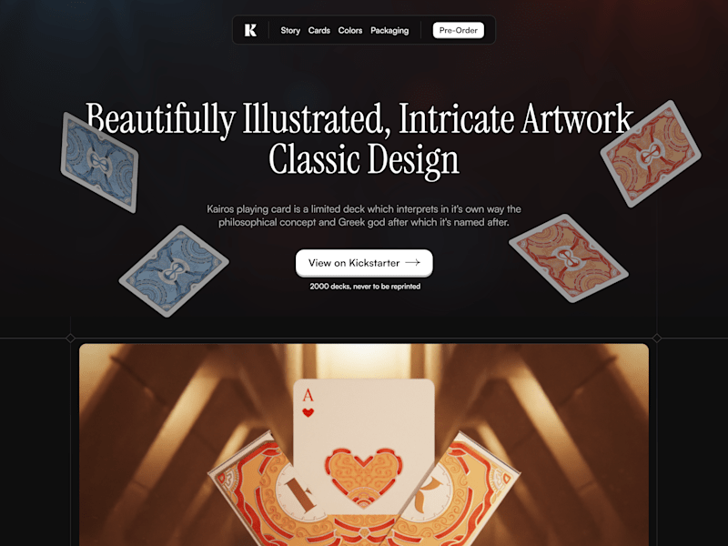 Cover image for Kairos - Landing Page Design and Development