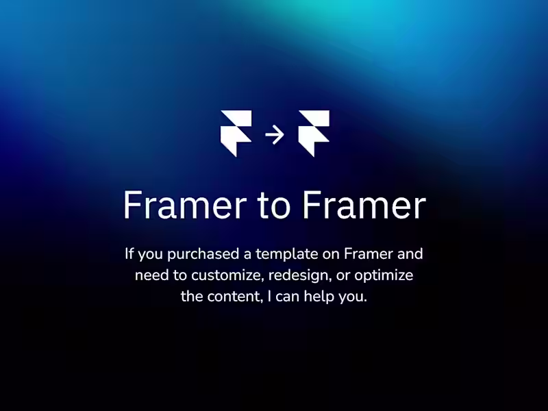 Cover image for Framer 2 Framer