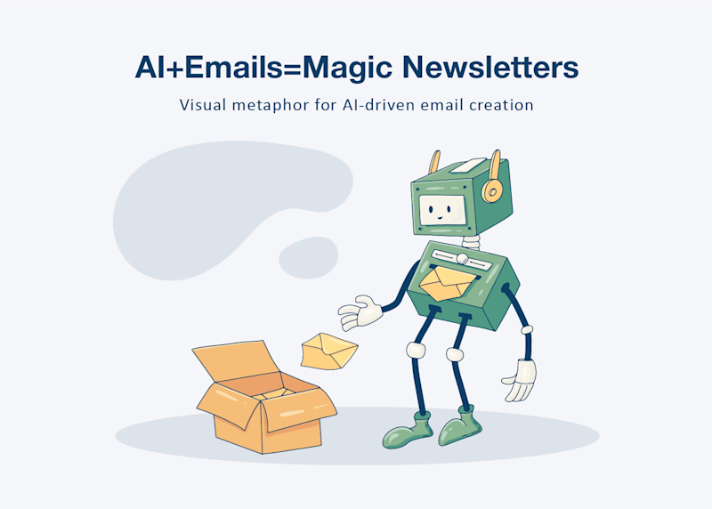 Cover image for AI-Powered Newsletters: Visual for an Editorial Article