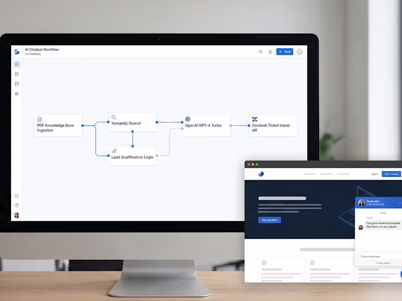 Cover image for Custom AI Chatbot & Customer Support Agent
