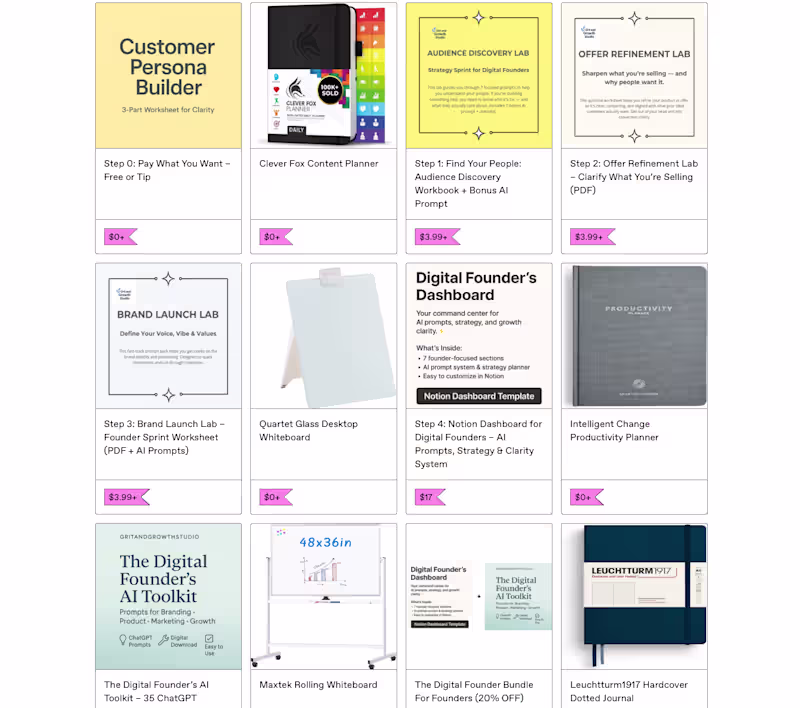 Cover image for Grit & Growth Studio – Founder Projects