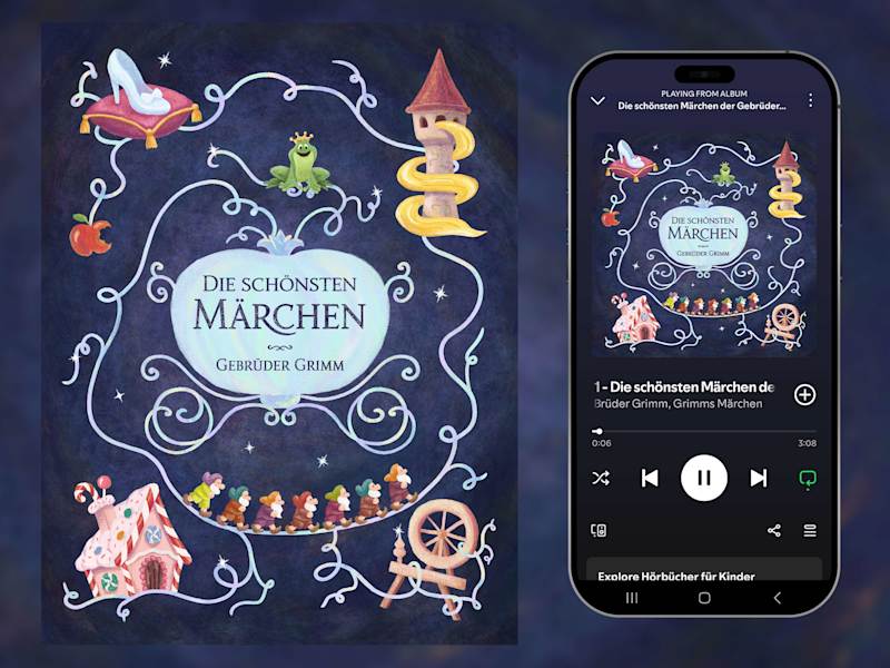 Cover image for Audiobook Cover for Grimm Brothers' Fairytales Collection