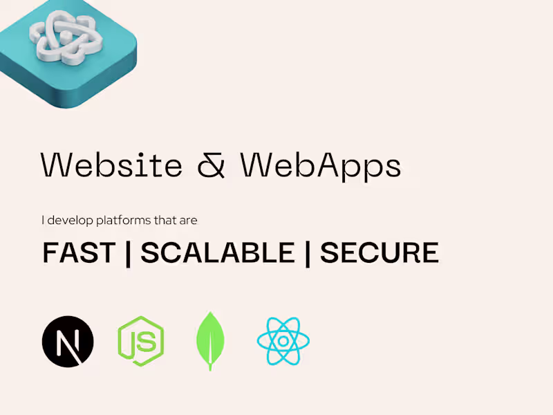 Cover image for Full Stack Web Development - Next.js | Typescript | Node.JS