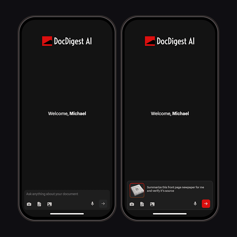 Cover image for DocDigest AI MOBILE DESIGN APP