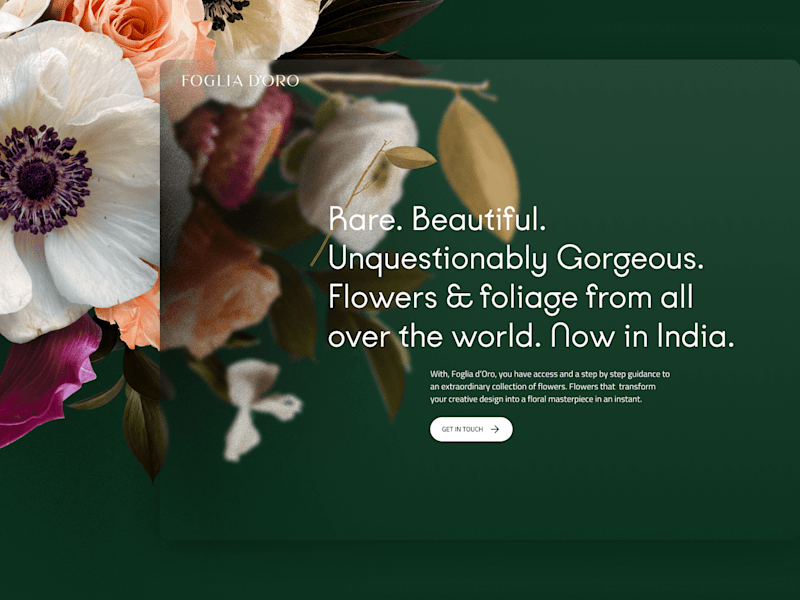Cover image for Our Awwward Winning Project - Luxury B2B Florals