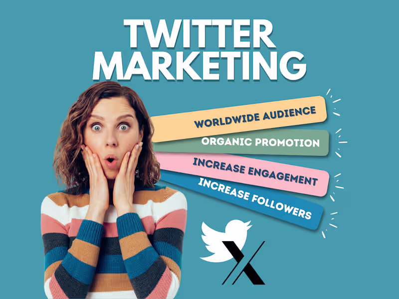Cover image for X Twitter page or post/video promotion and marketing