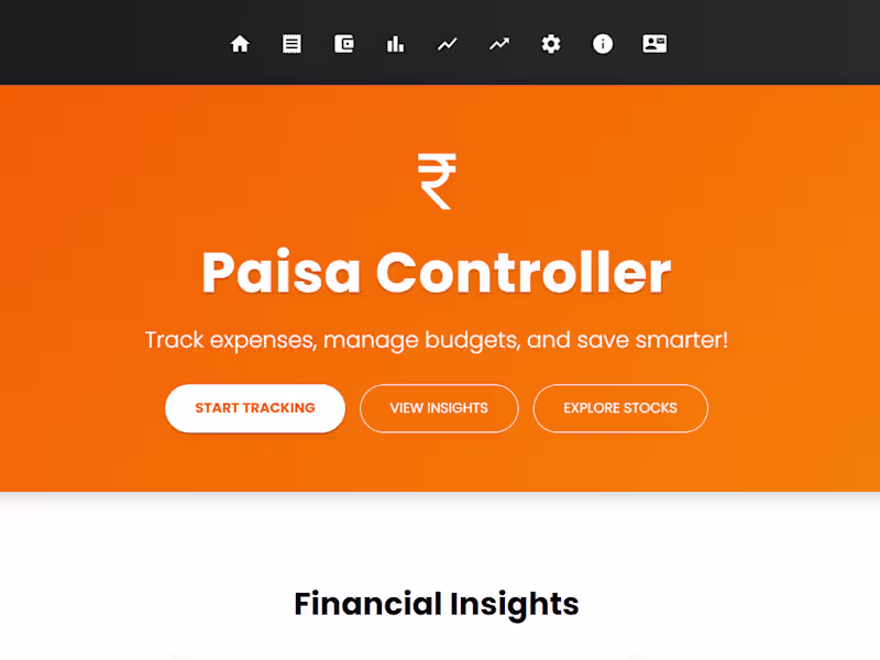 Cover image for Paisa Controller: AI-Powered Finance Management App