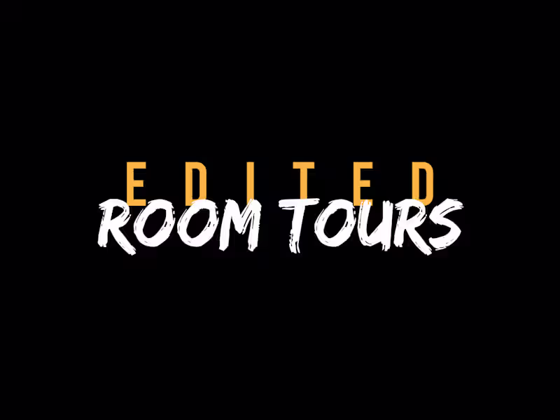 Cover image for EDITED ROOM TOURS