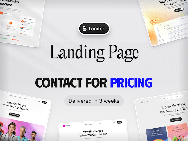 Cover image for Landing Page Design and Framer Development