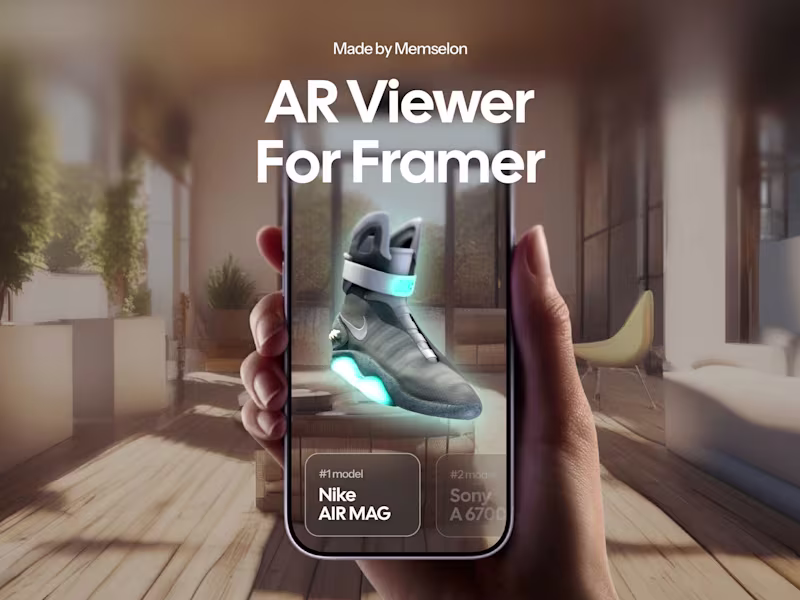 Cover image for AR Product Viewer for Framer - Memselon