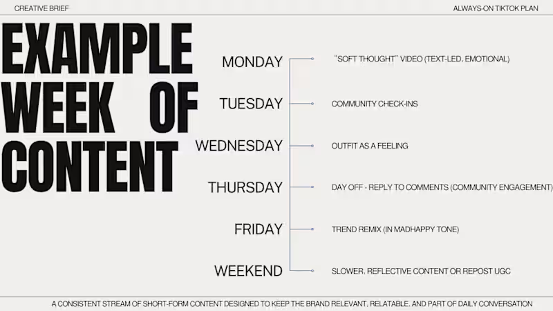 Cover image for CONCEPT: TikTok Content System Schedule