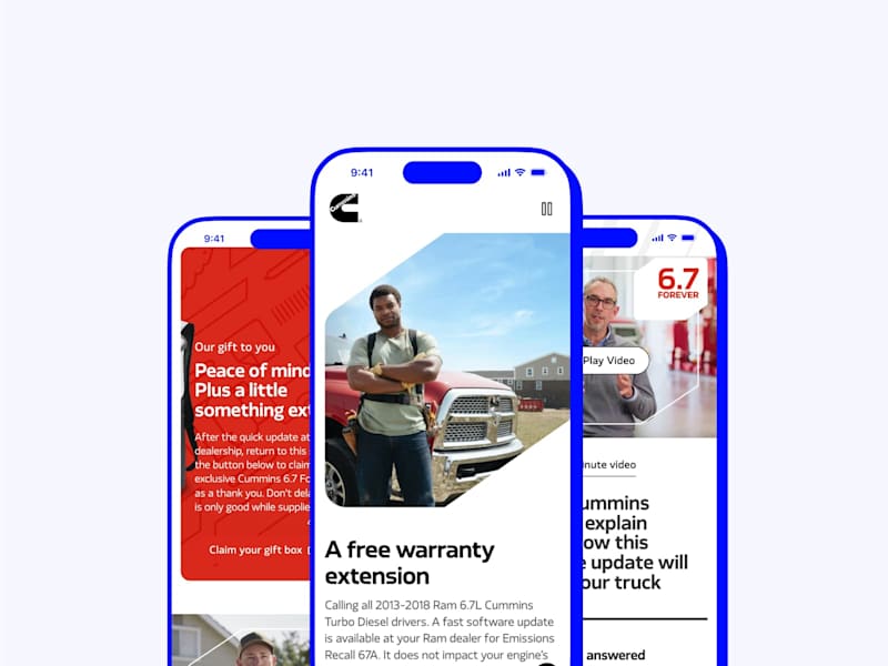 Cover image for Cummins Recall Landing Page Optimization