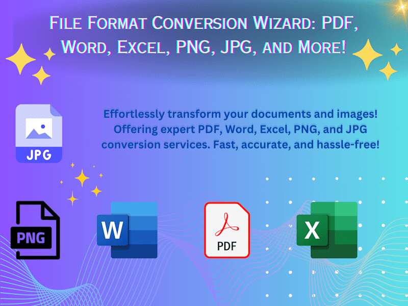 Cover image for I will convert pdf to word & any