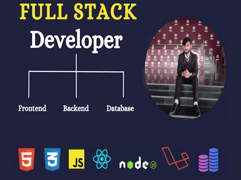 Cover image for I will make fullstack web app using react js, next js, mern 