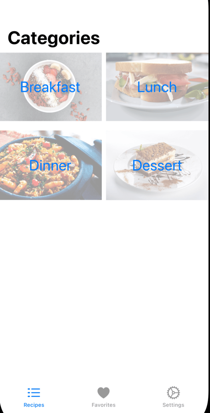 Cover image for Recipes app
