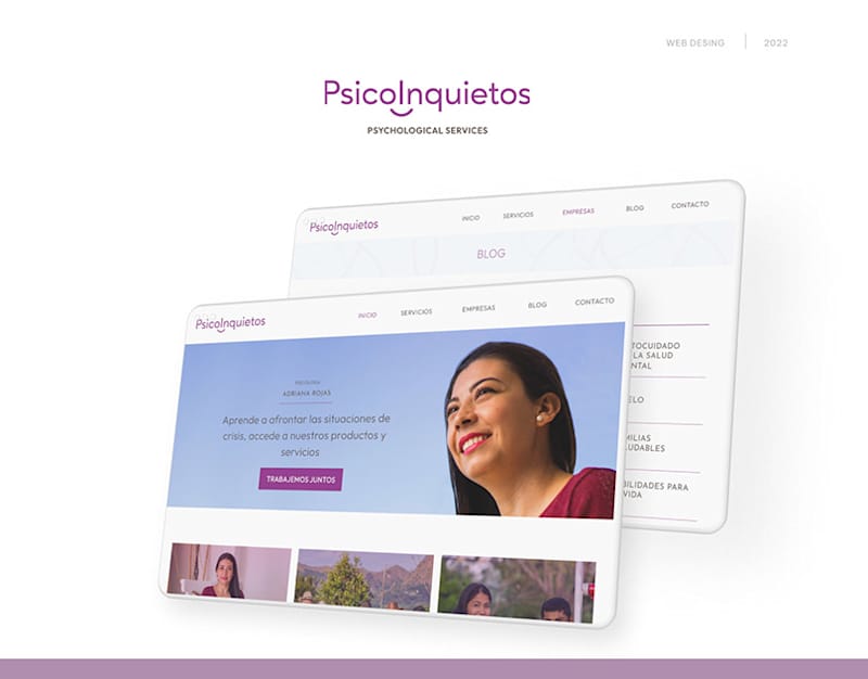 Cover image for Web design Psicoinquietos on Behance