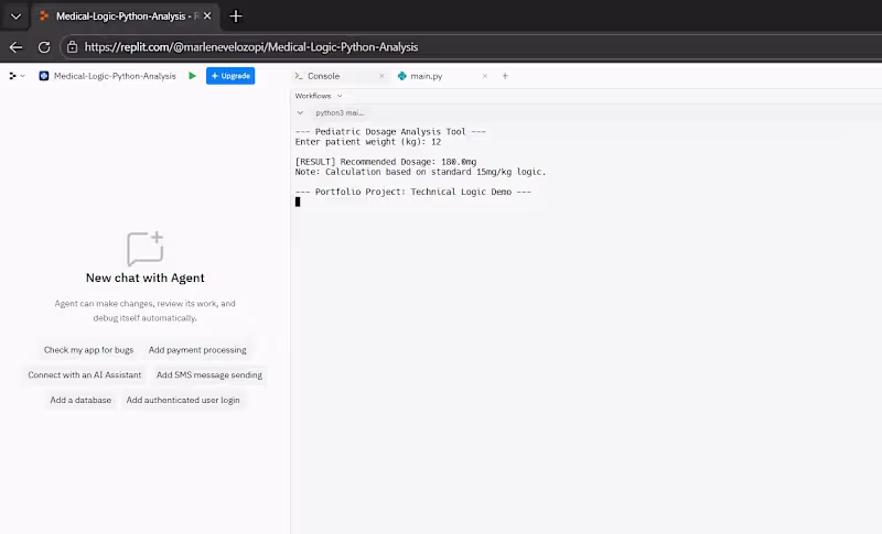 Cover image for Pediatric Dosage Calculator (Python)
 ​A