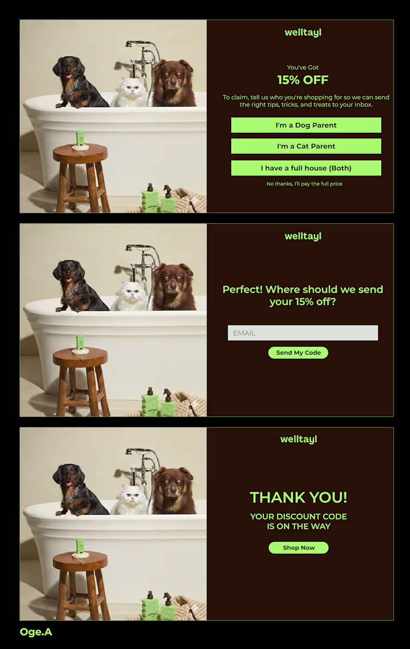 Cover image for Pop-Up form for Welltayl