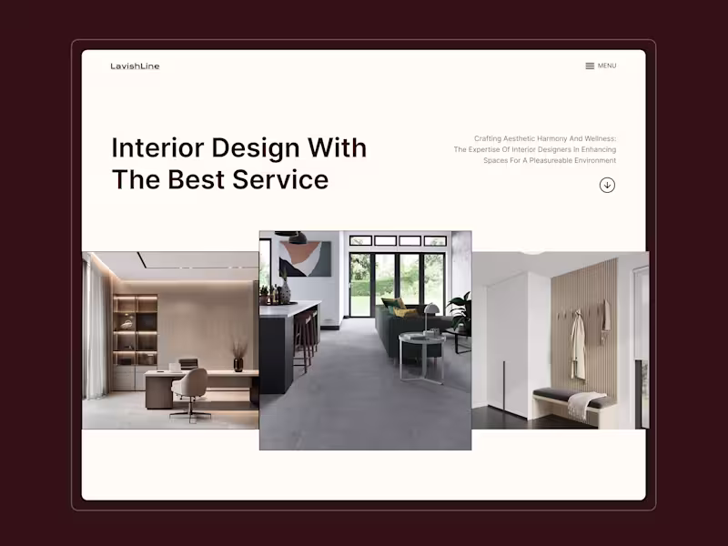Cover image for Lavishline — Interior Design Studio Website