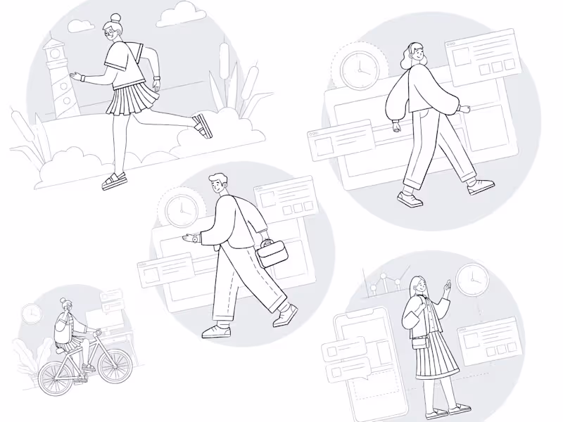 Cover image for Custom Illustration for B2B Project | Website + App + Branding 