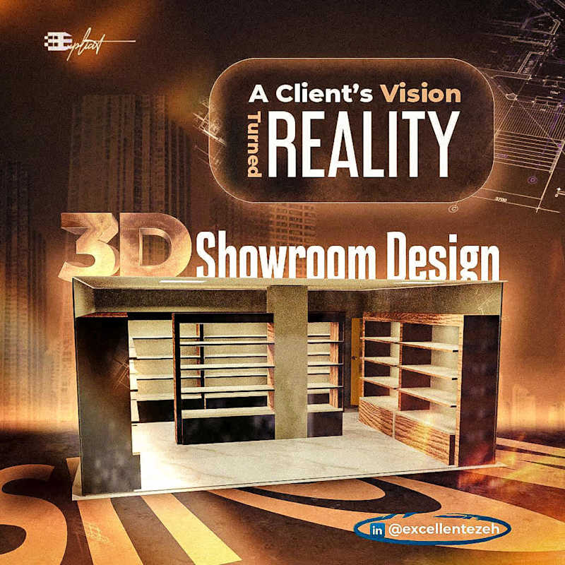 Cover image for Modern Showroom Space Design and Rendering