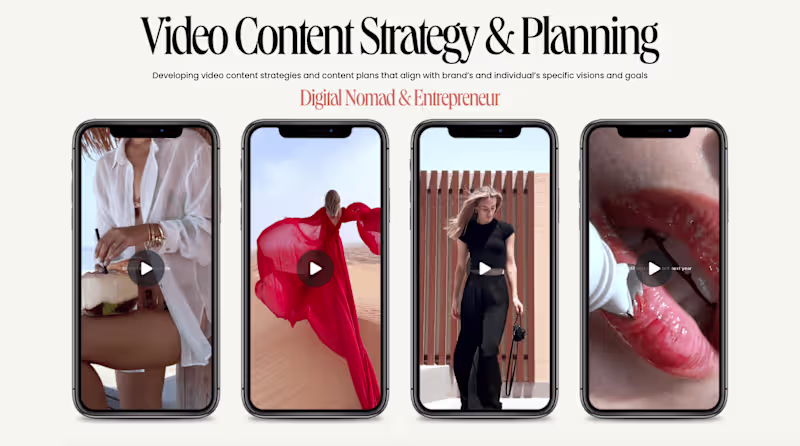 Cover image for Video Editor & Content Planner for Personal Lifestyle Brand