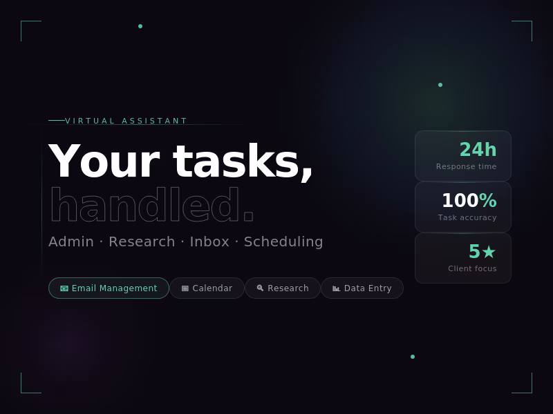 Cover image for Virtual Assistant – Admin, Research & Inbox Management