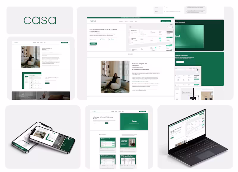 Cover image for Casa FF&E Software Platform Website Development