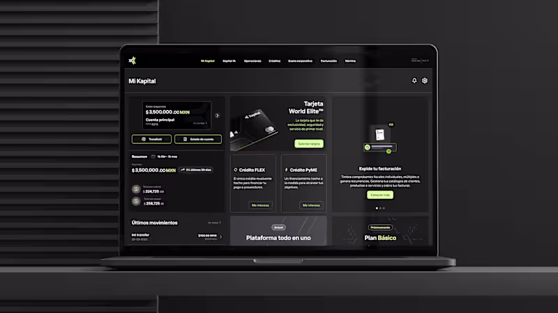 Cover image for Kapital UX/UI Design | Banking Web App