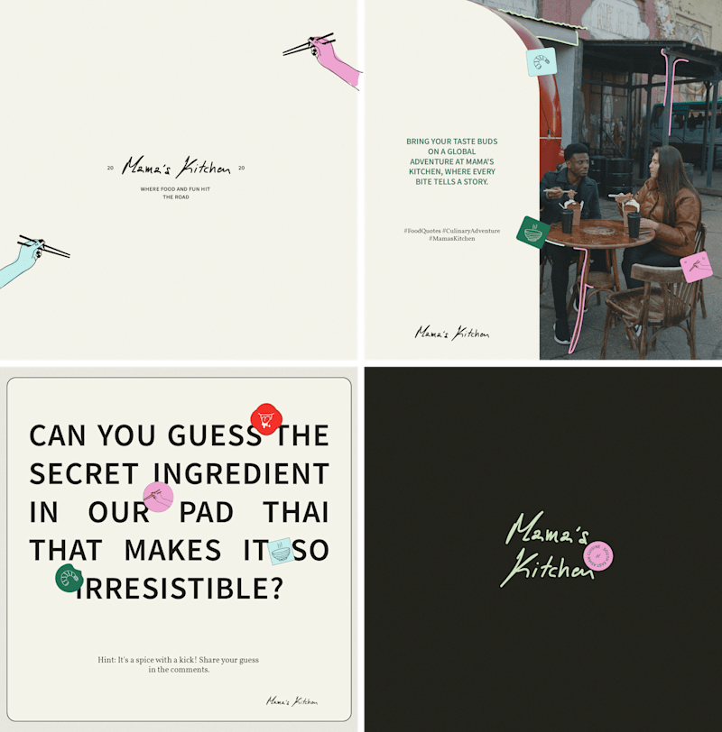 Cover image for MAMA'S kitchen - Asian cuisine - brand identity 