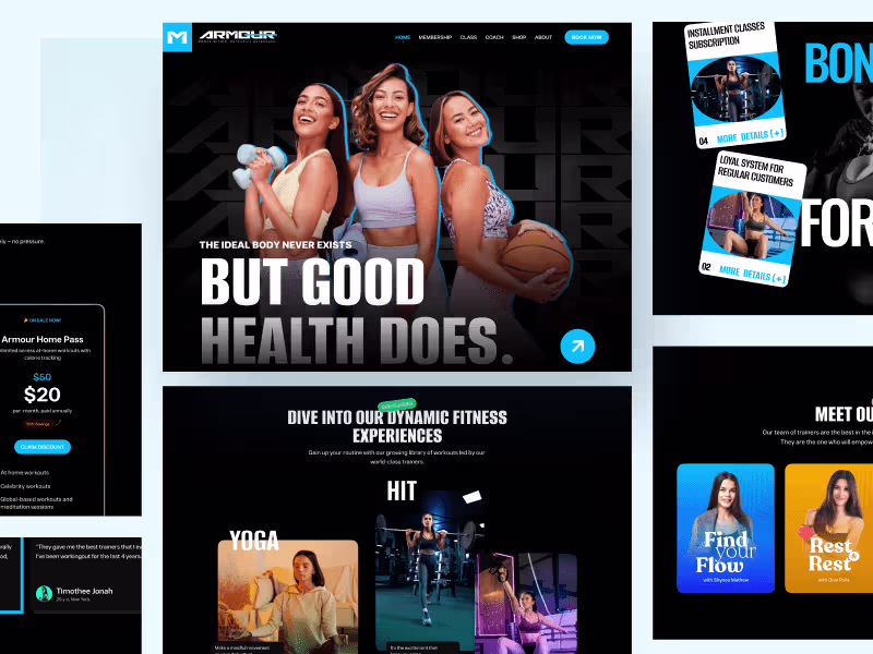Cover image for Fitness Landing Page