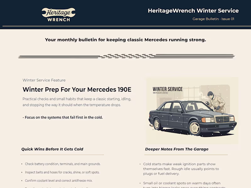 Cover image for HeritageWrench Newsletter Case Study