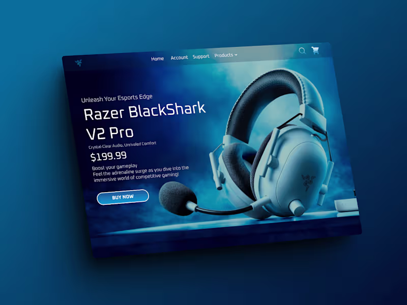 Cover image for Razer Product design concept website