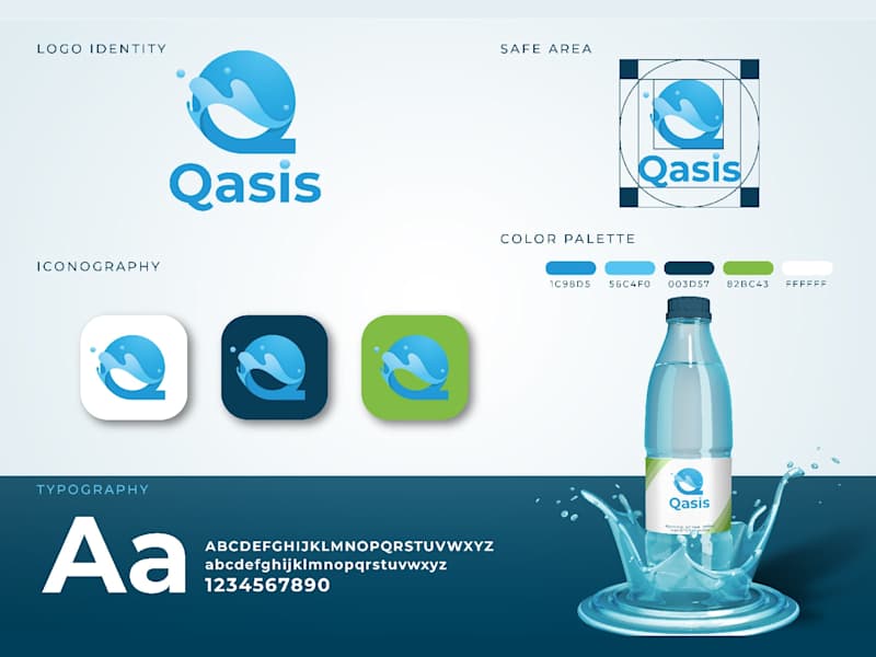 Cover image for Brand Identity Design for Qasis Mineral Water