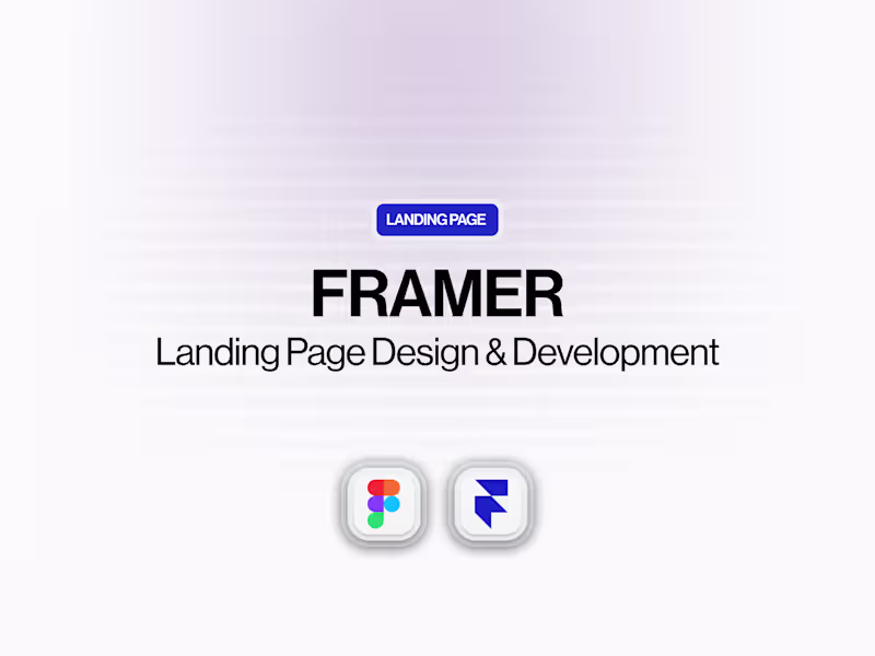Cover image for Framer | Landing Page Design & Development