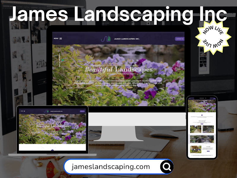 Cover image for WordPress website Design for James Landscaping Inc