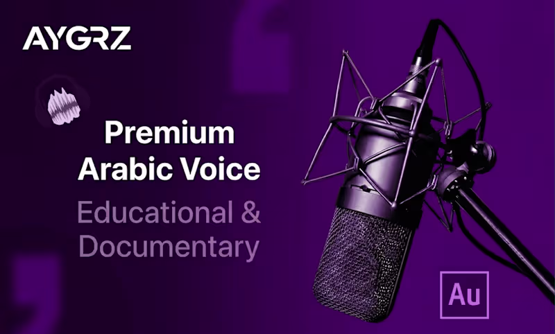 Cover image for Professional Arabic Voiceover & Narration