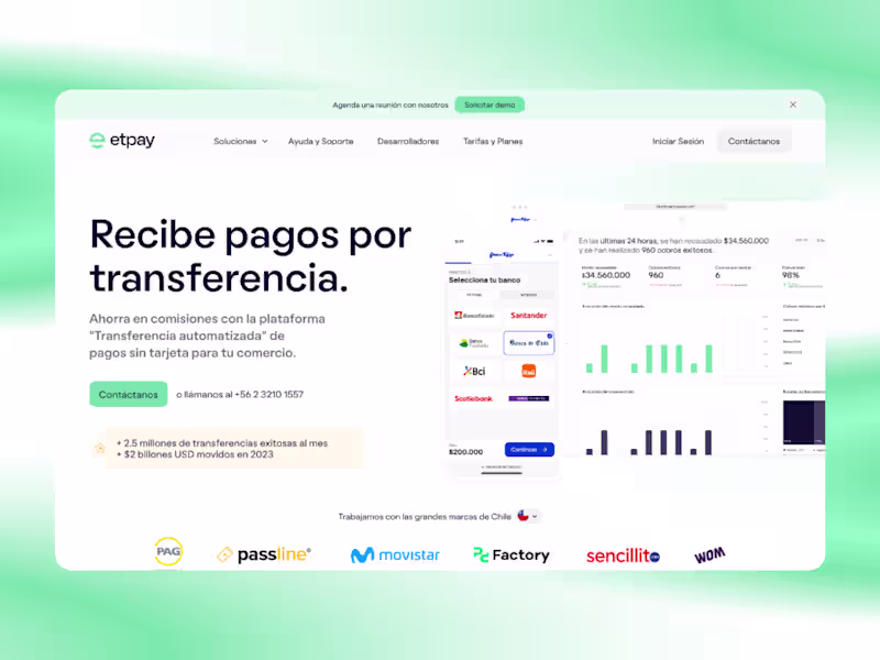 Cover image for Etpay — Website Migration to Framer