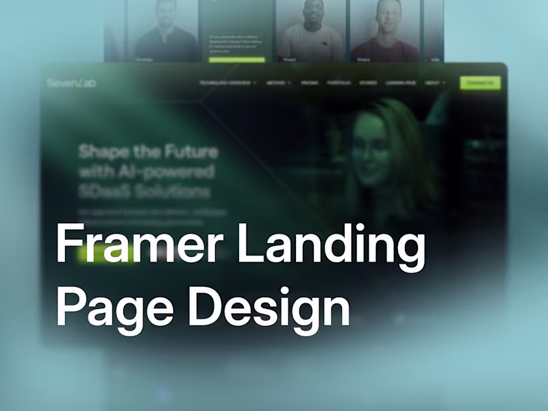 Cover image for Framer Landing Page Design Service