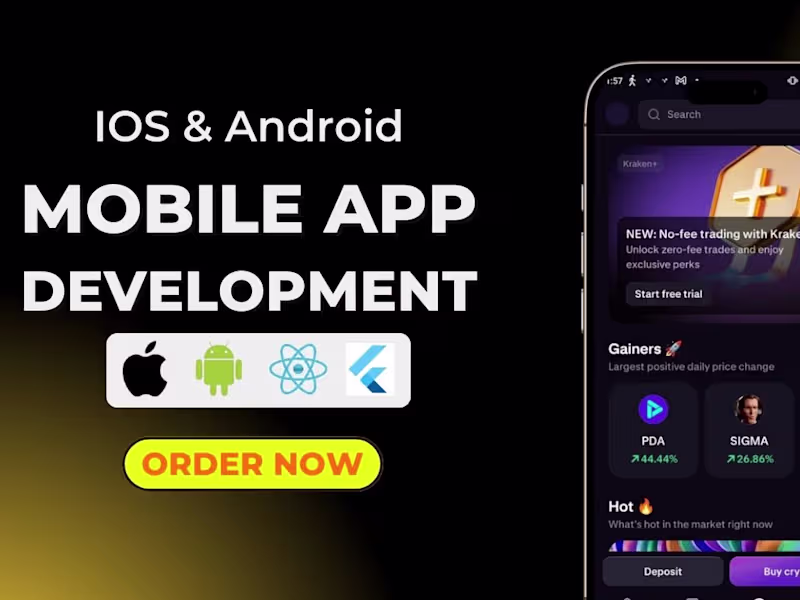 Cover image for I will build and launch your mobile app from idea to store