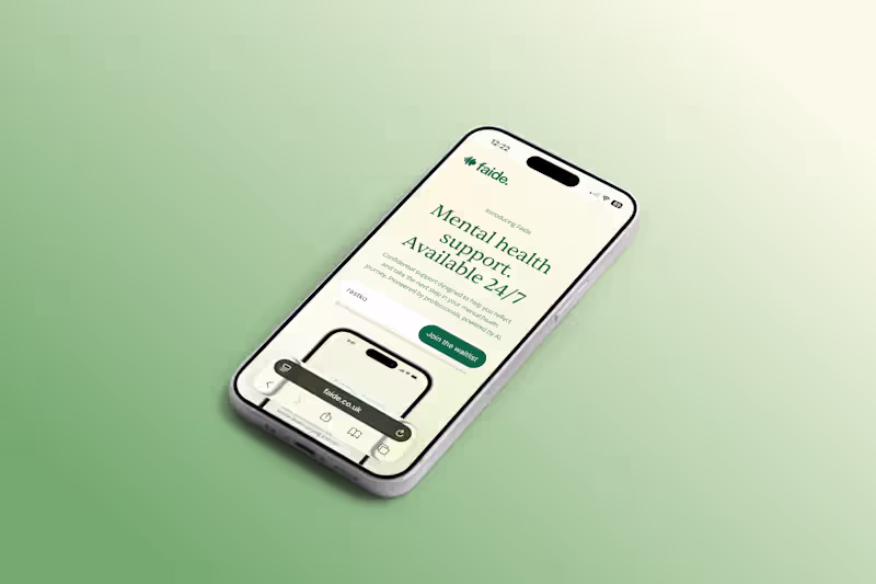 Cover image for Mental Health Landing – Gradient & Motion Polish (Faide)