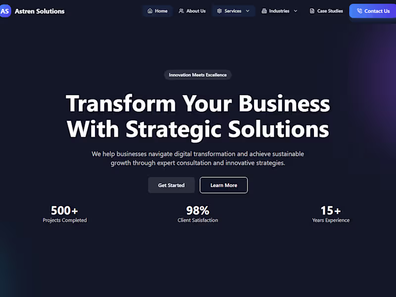 Cover image for Astren Website