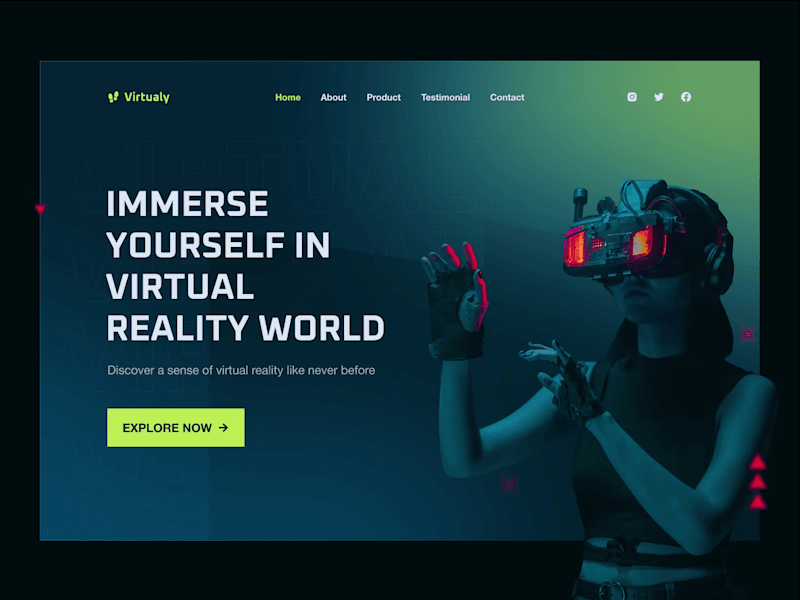 Cover image for Virtual Reality Website