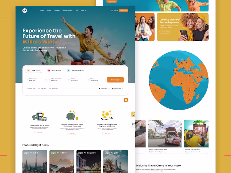 Cover image for Willors Wings Website Design