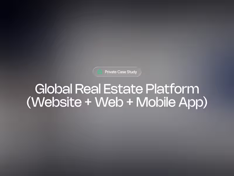 Cover image for AI-Powered Real Estate Experience for Agents & Buyers
