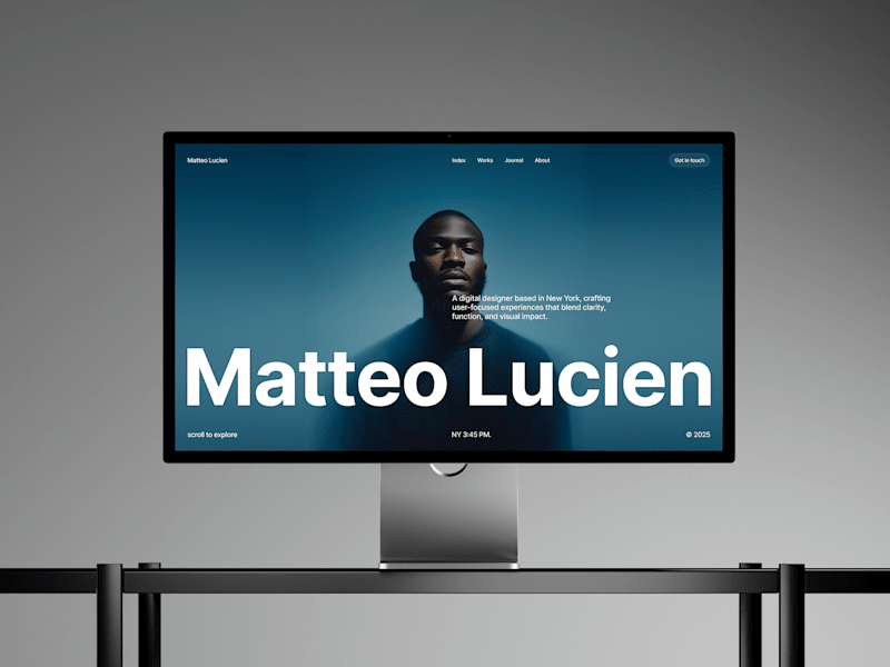 Cover image for MatteoLucien - Premium Portfolio Template