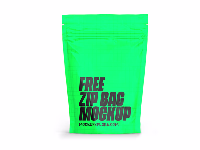 Cover image for Free Zip Bag Mockup (PSD)