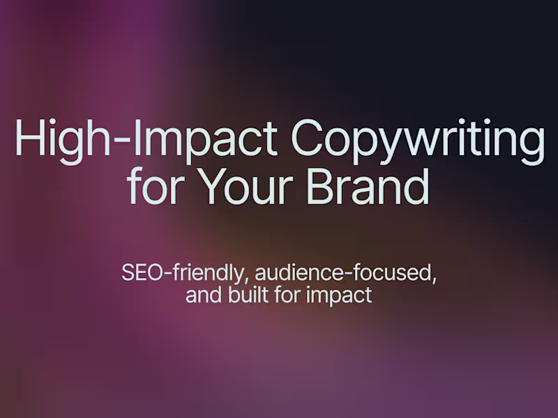 Cover image for Professional SEO-Copywriting for Websites, Blogs, Ads & More